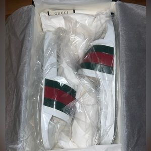 Gucci Rubber Sandals White Size 13.5
